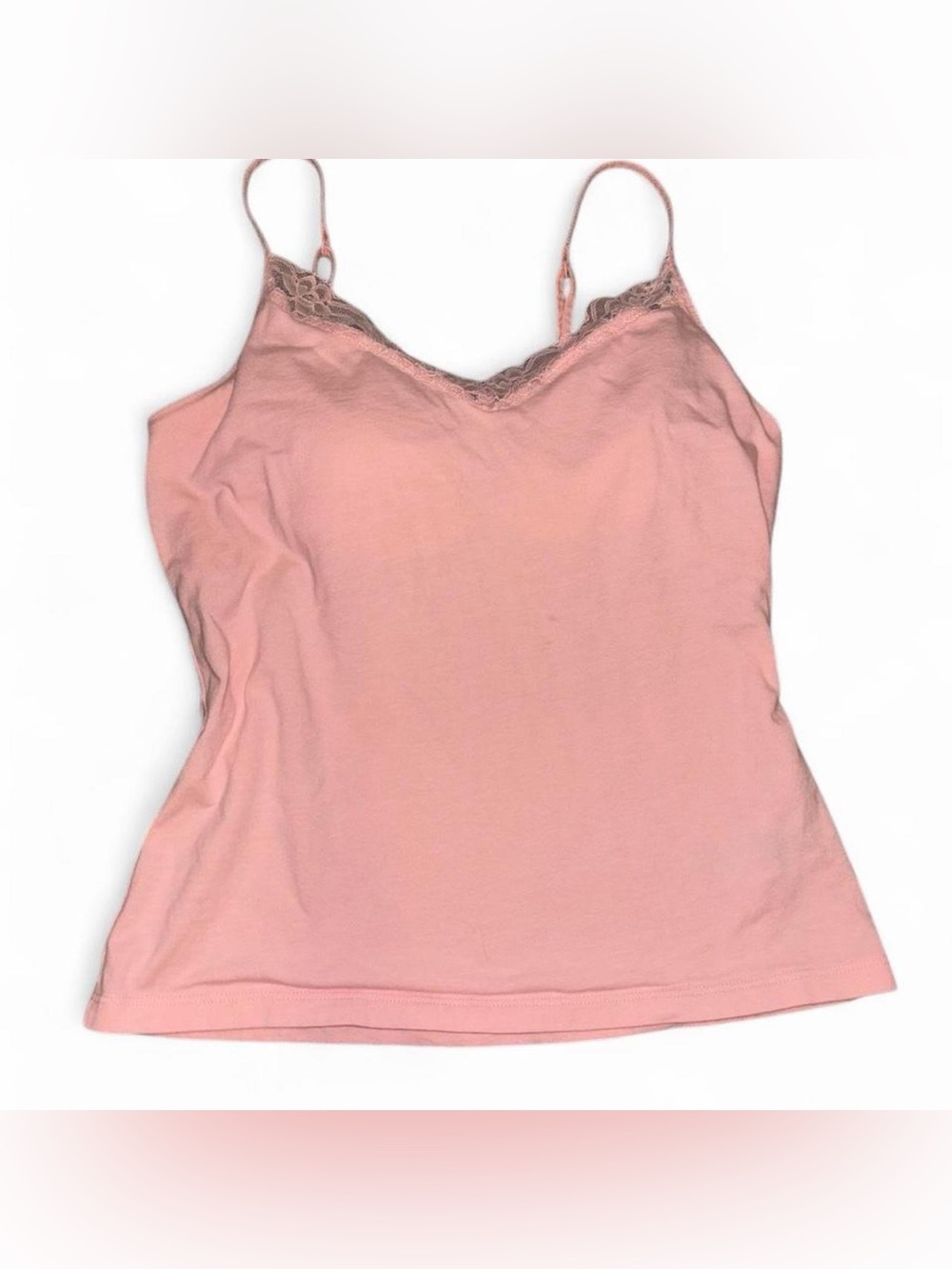 No Boundaries Pink Lace-Trim Camisole